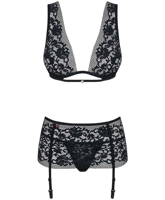 Obsessive Figurea Black Lace Lingerie Set Sexystyle Eu