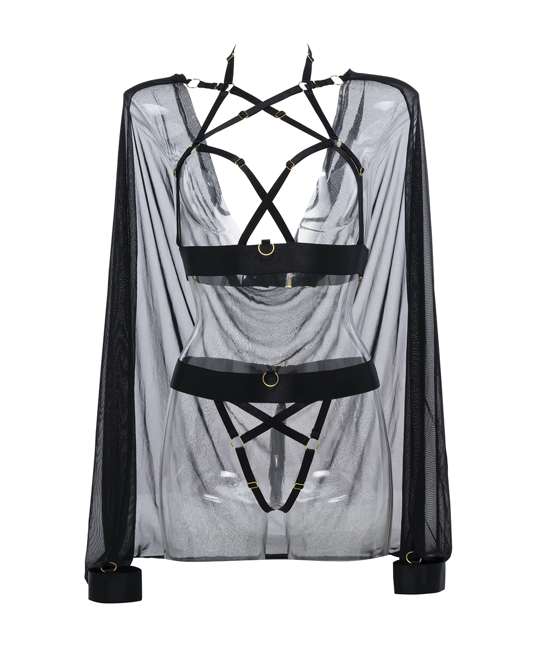 Allure Lingerie Sweet Little Lies harness & cape set