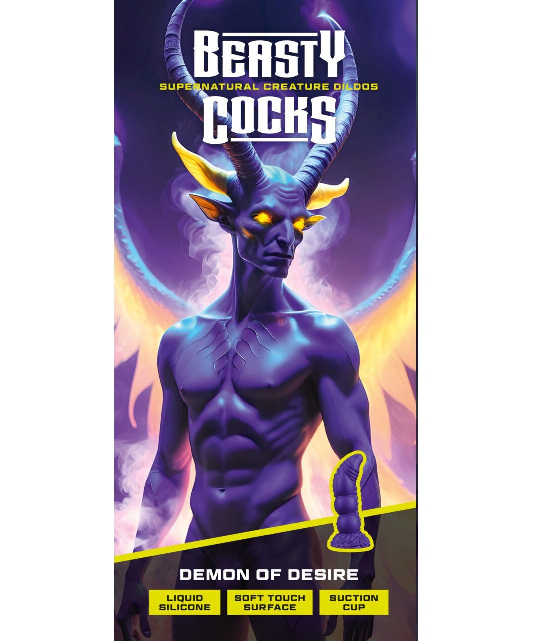 Beasty Cocks Demon üleloomulikud silikoonist dildo