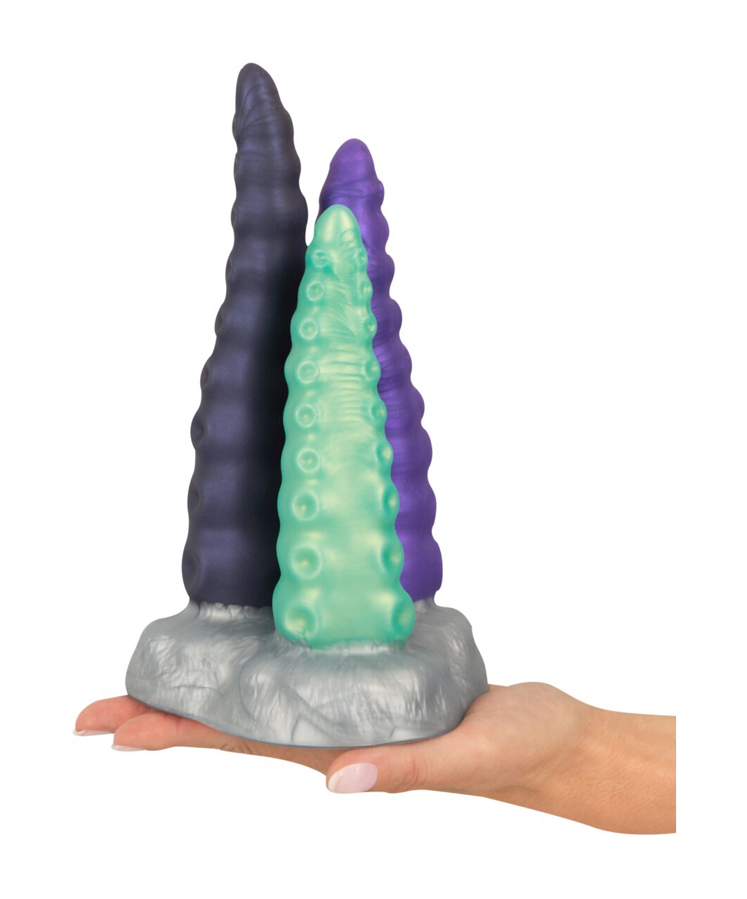 Beasty Cocks Triple Tentacle pārdabisks silikona dildo