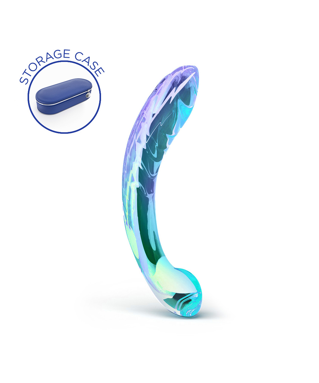 Biird Kalii Gurved Glass Dildo