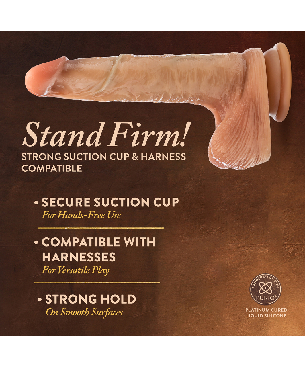 Blush Renaissance DaVinci Dual Density Liquid Silicone Dildo With Sliding Skin & Squeezable Balls