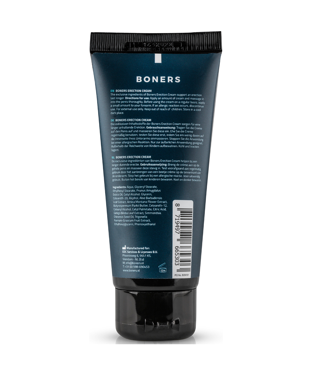 Boners Rock Hard kremas erekcijos stiprinimui (100 ml)