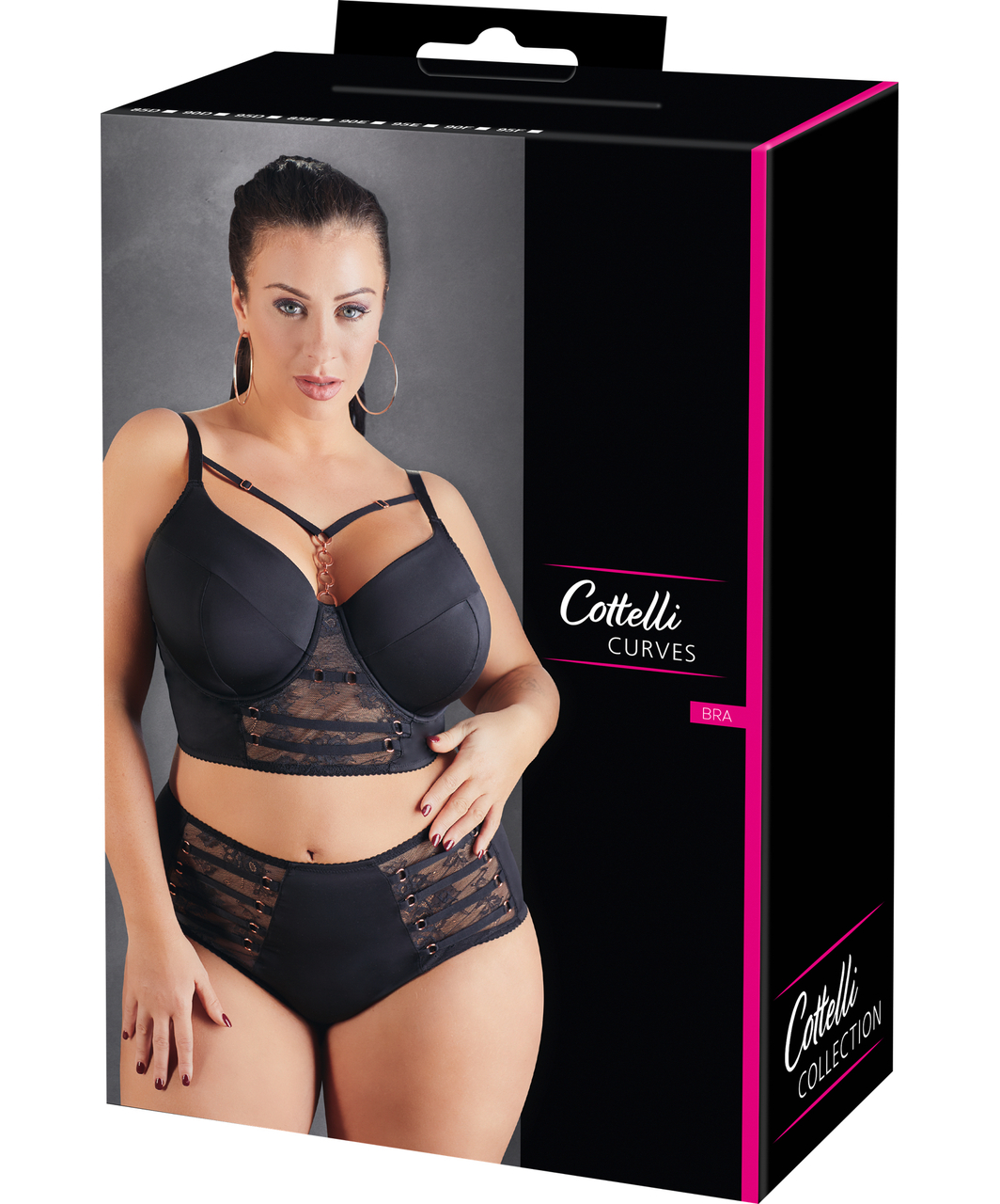 Cottelli Lingerie melns krūšturis