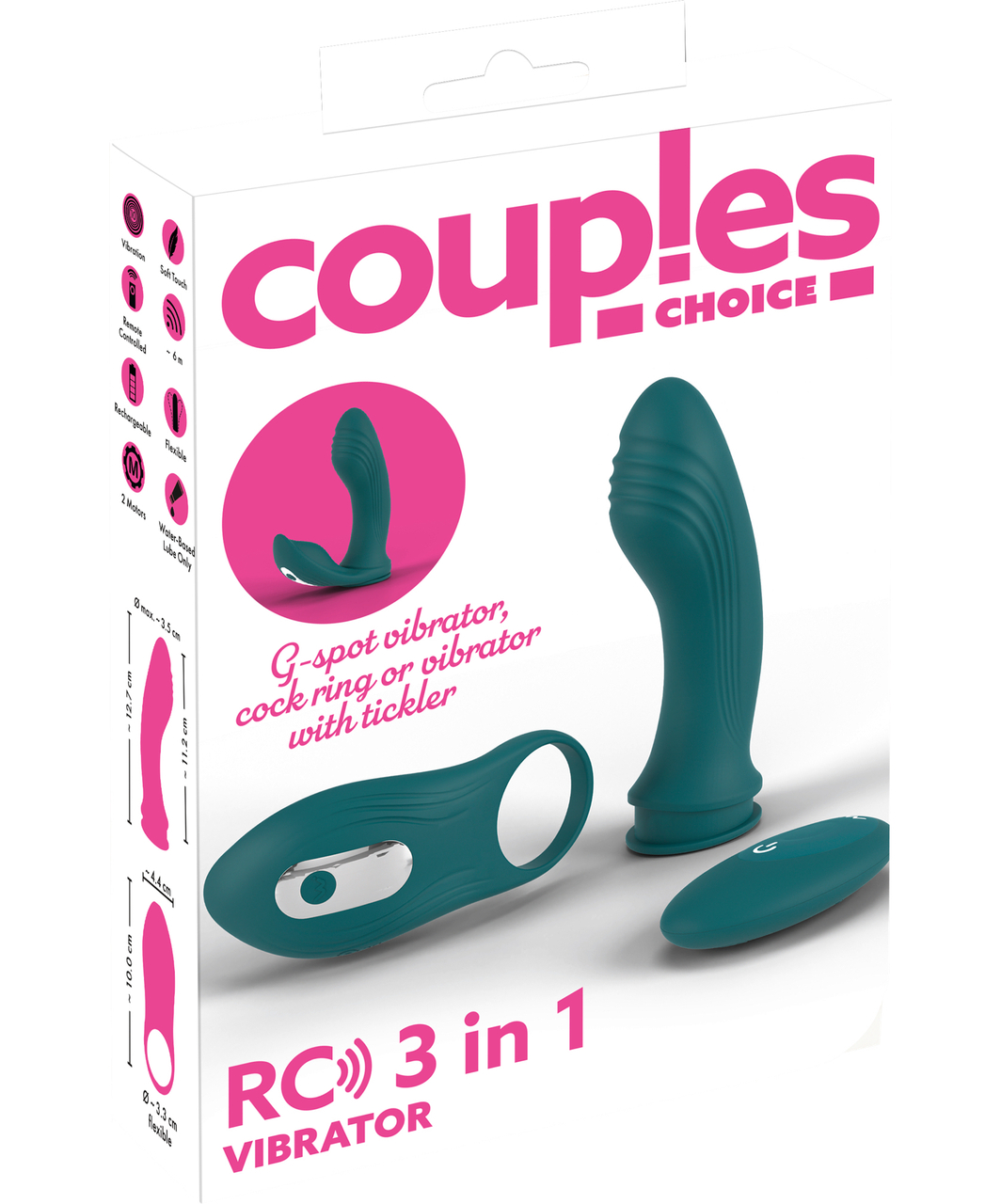 Couples Choice daugiafunkcinis vibratorius su nuotolinio valdymo pulteliu