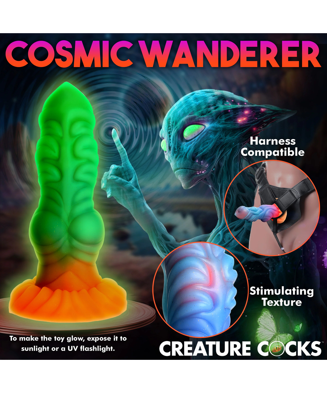 Creature Cocks Alien Invader antgamtinis silikoninis dildo