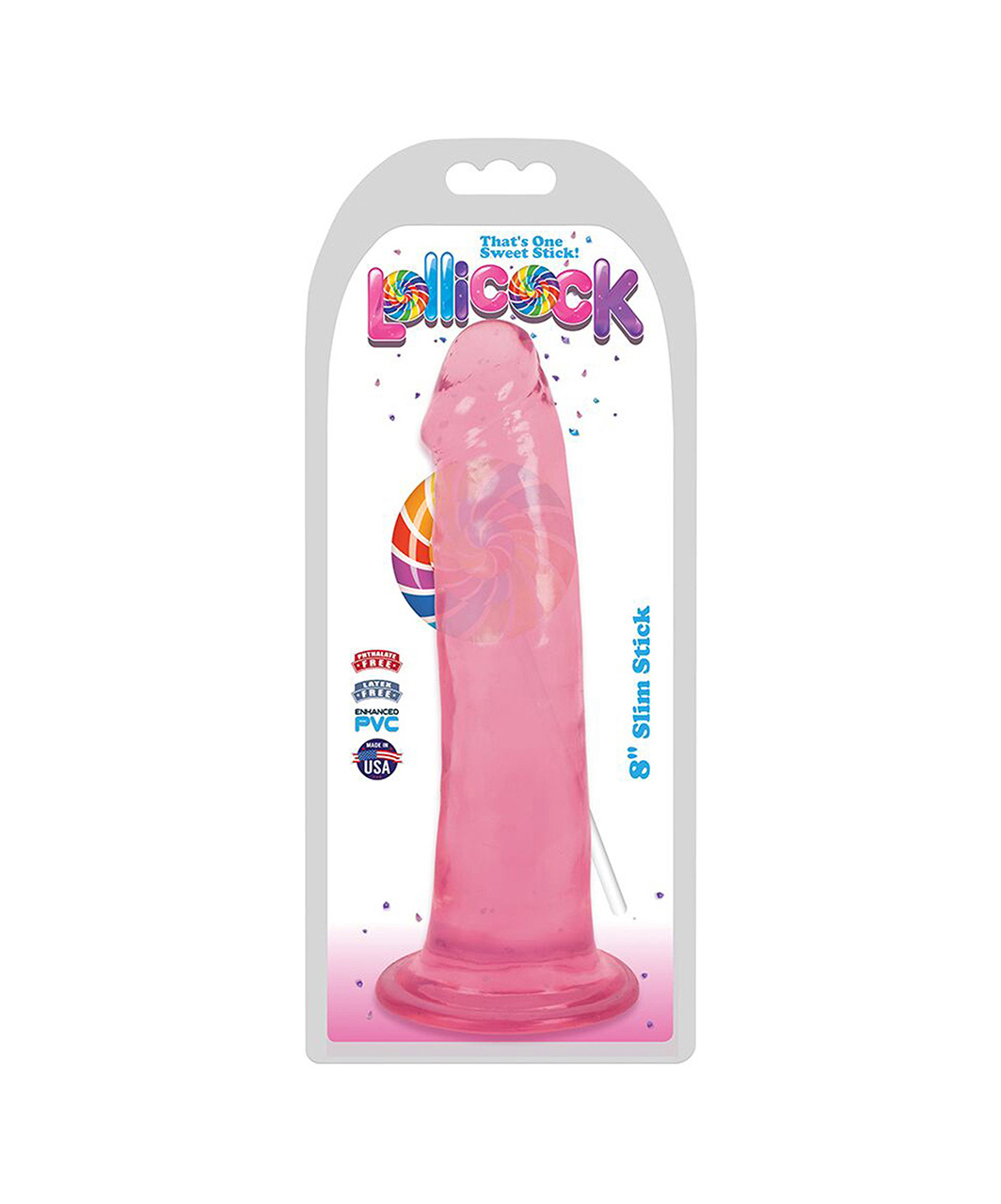 Curve Toys Lollicock Slim Stick 8 dildo żelowe