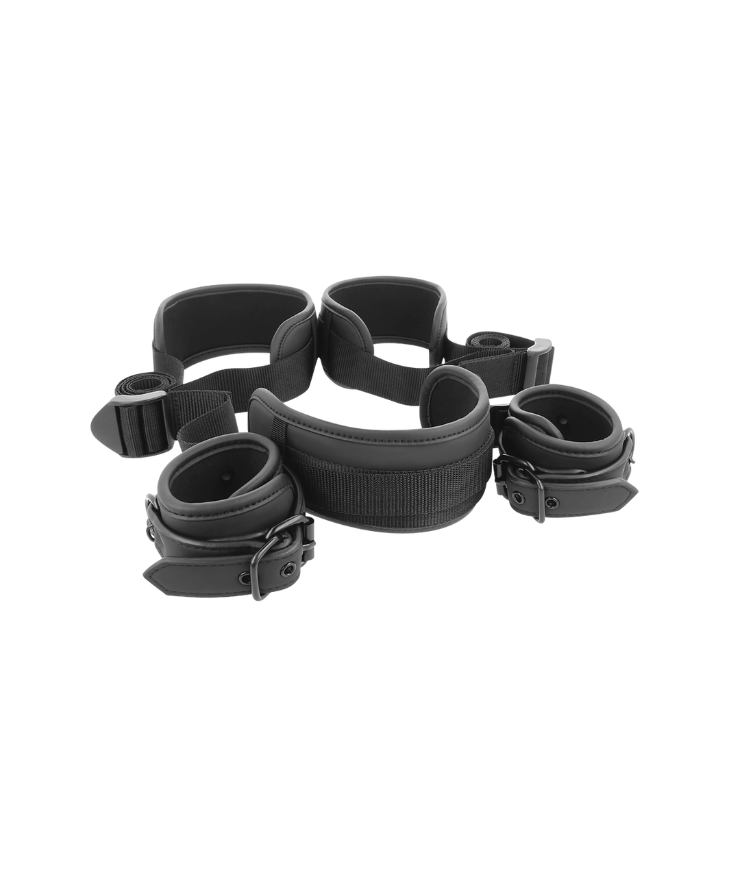 Darkness Fetish Submissive positioning strap with wrist cuffs