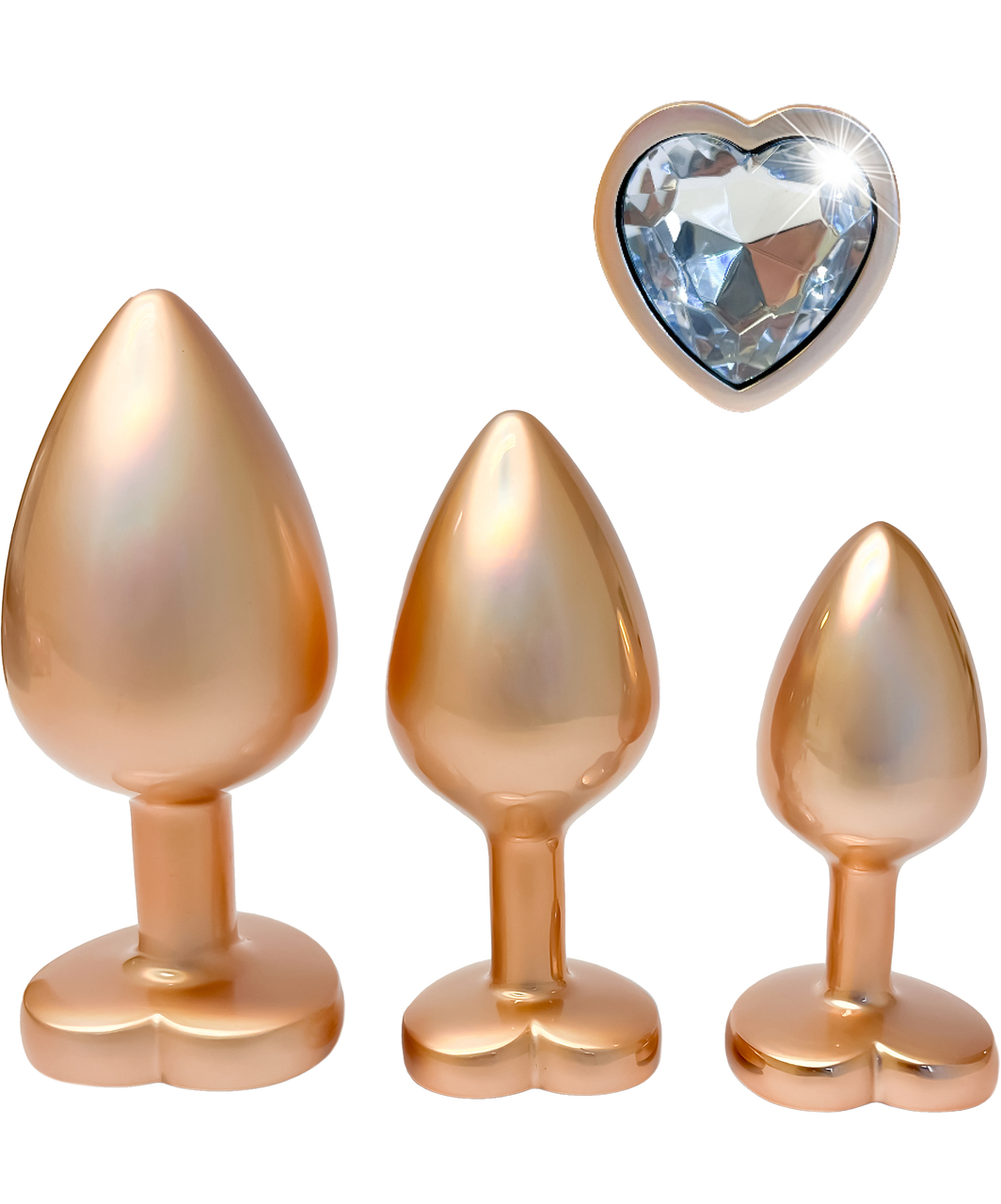 Dreamtoys Pearl Gold metal plug set