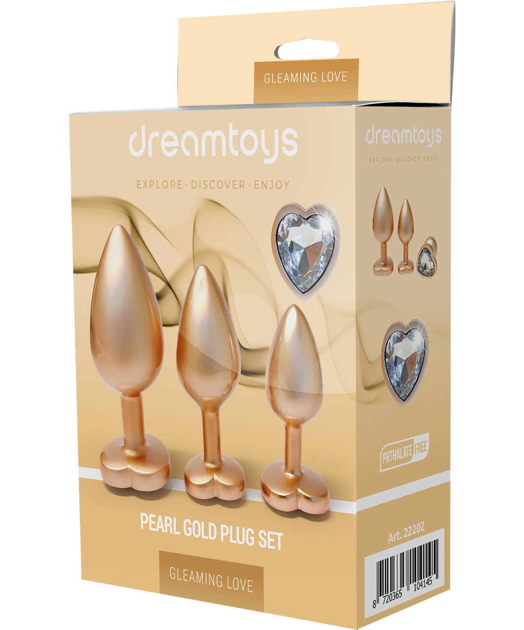 Dreamtoys Pearl Gold metallist anaaltapi komplekt