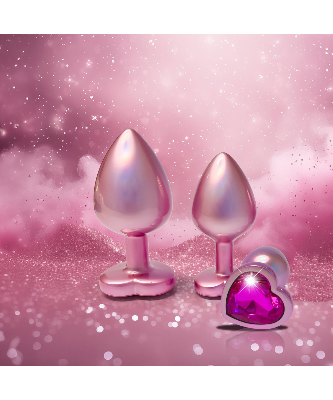 Dreamtoys Metalowy korek do pośladków Pearl Pink