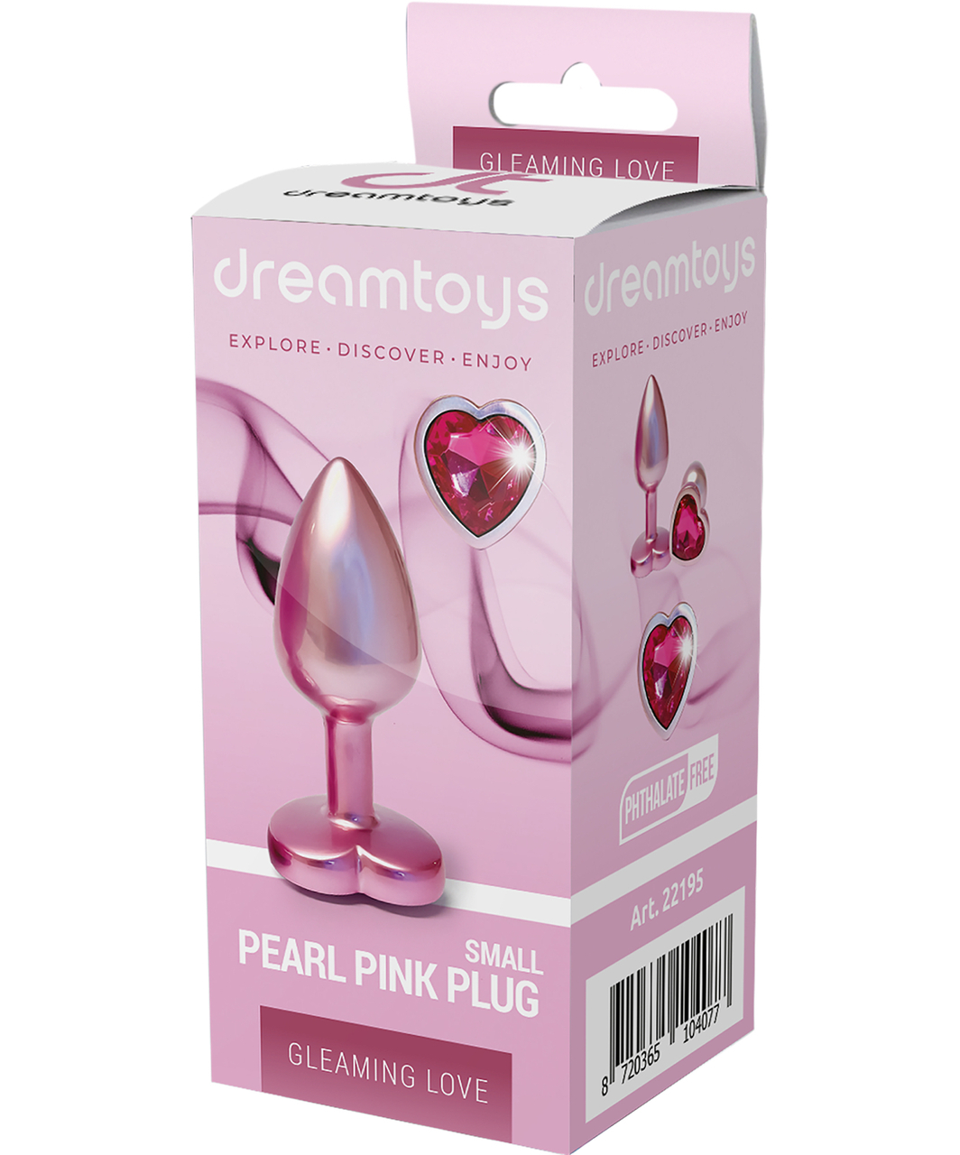 Dreamtoys Metalowy korek do pośladków Pearl Pink