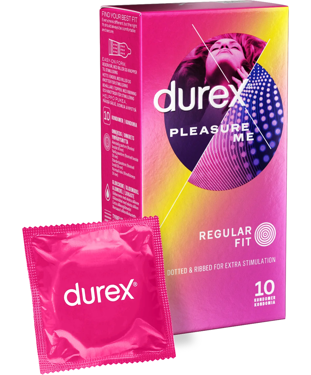 Durex Pleasure Me prezervatīvi (10 gab.)