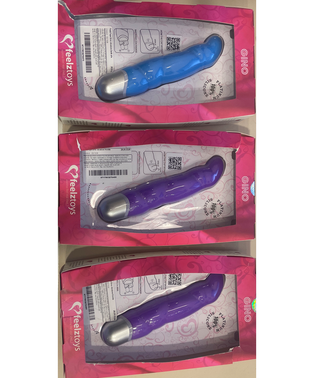 FeelzToys IEPAKOJUMA DEFEKTS Gino vibrators