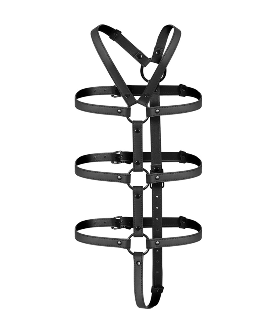 Darkness leatherette restraint harness