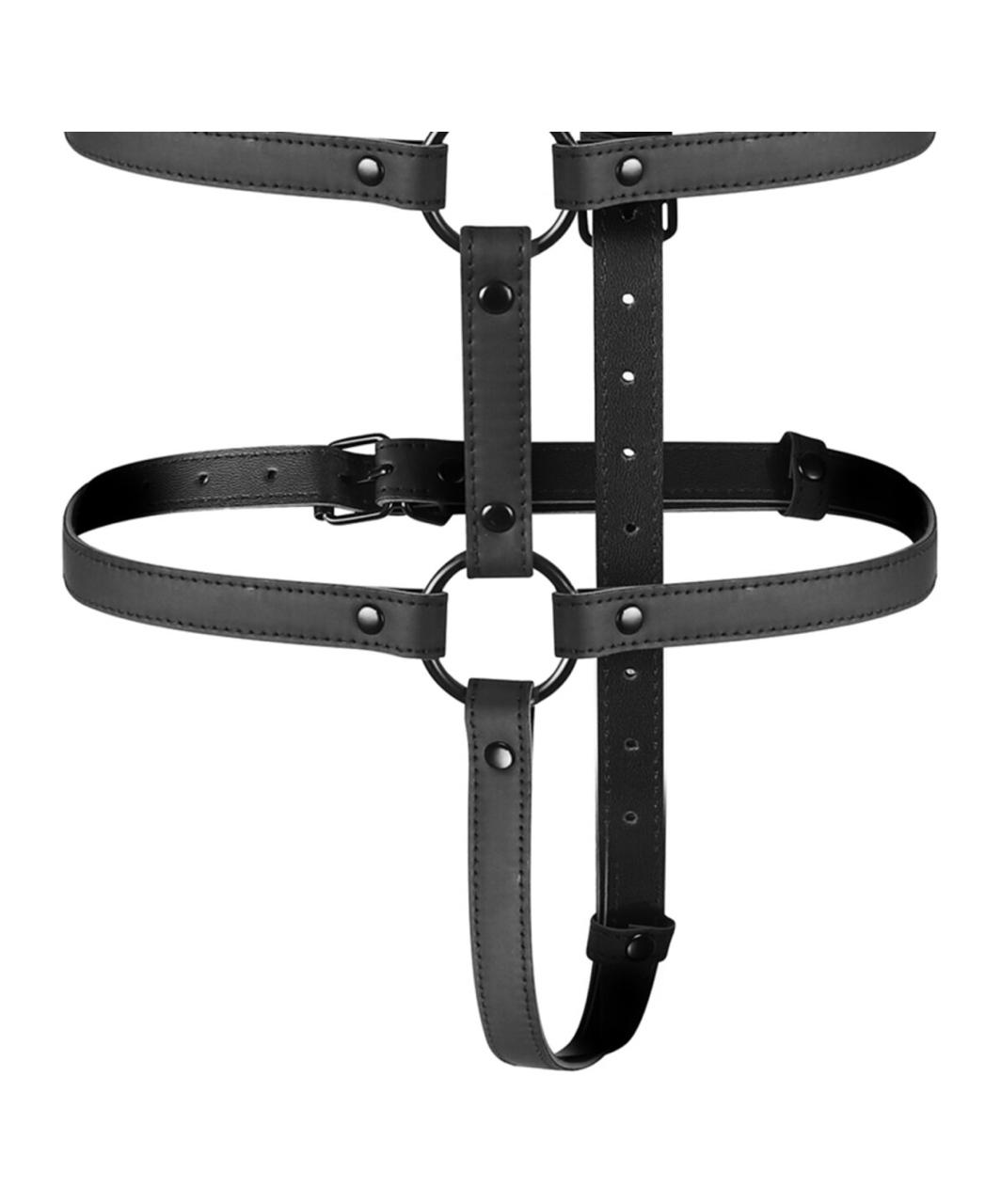 Darkness leatherette restraint harness