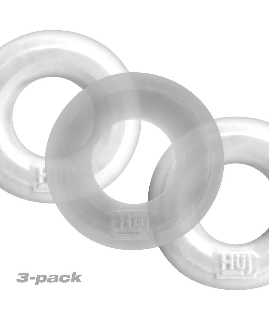 Hunkyjunk silicone stacking cock/ball ring set