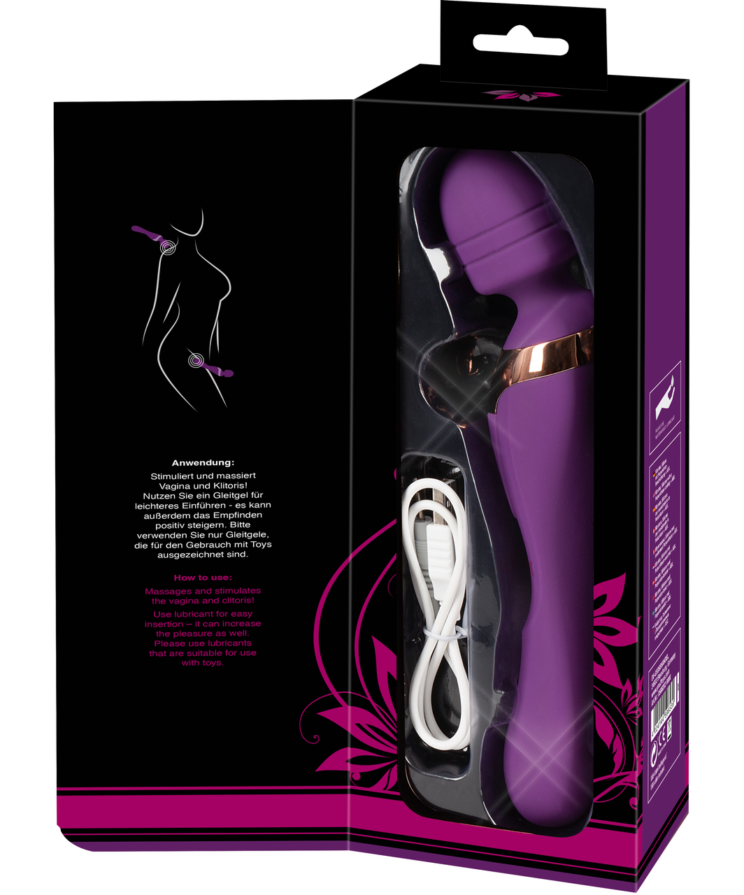 Javida Double Vibro Massager kaksipäinen vibraattori