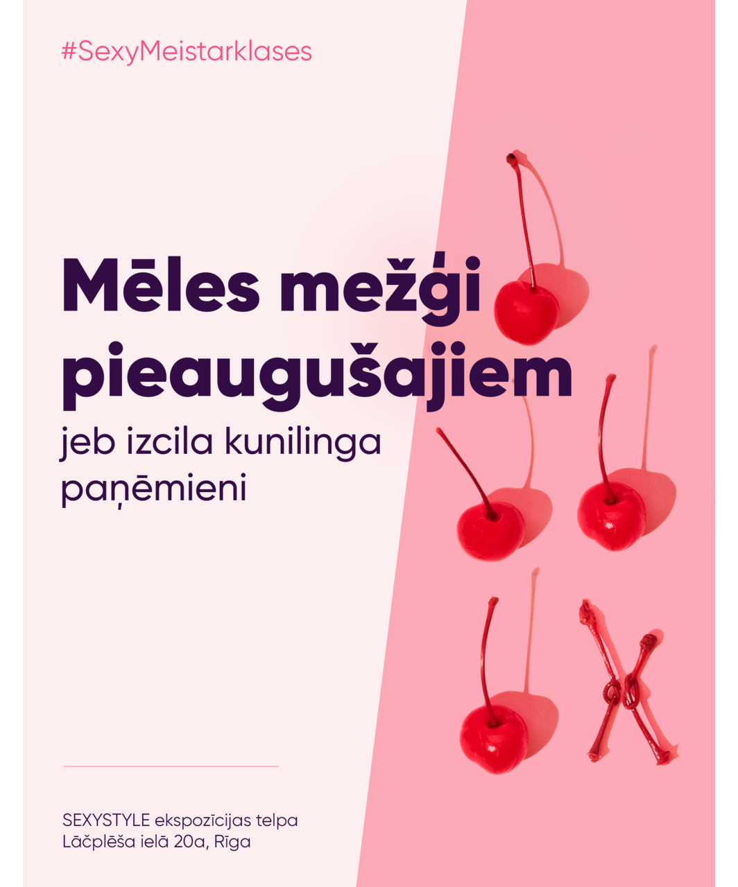 SEXYSTYLE mklase "Mēles mežģi pieaugušajiem"