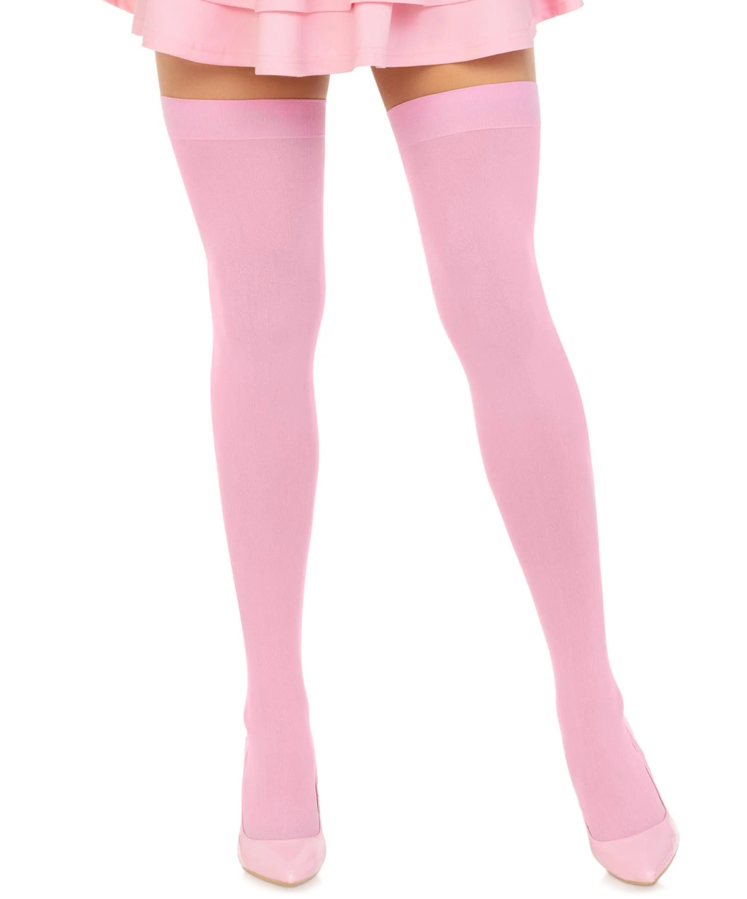 Leg Avenue Luna pink hold-up stockings