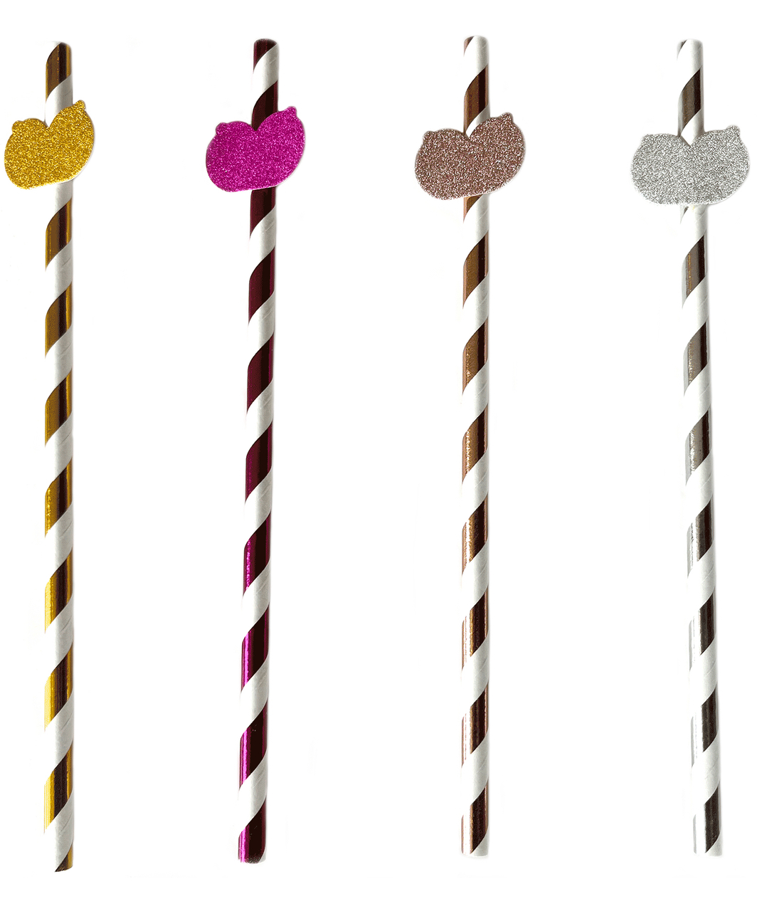 Little Genie Glitterati Boobie Party Cocktail Straws (8 pcs)