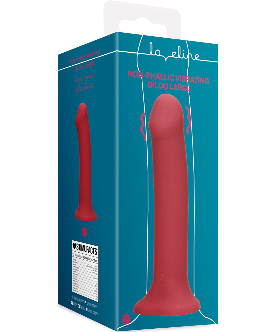 Loveline Large Red strap-on vibraator