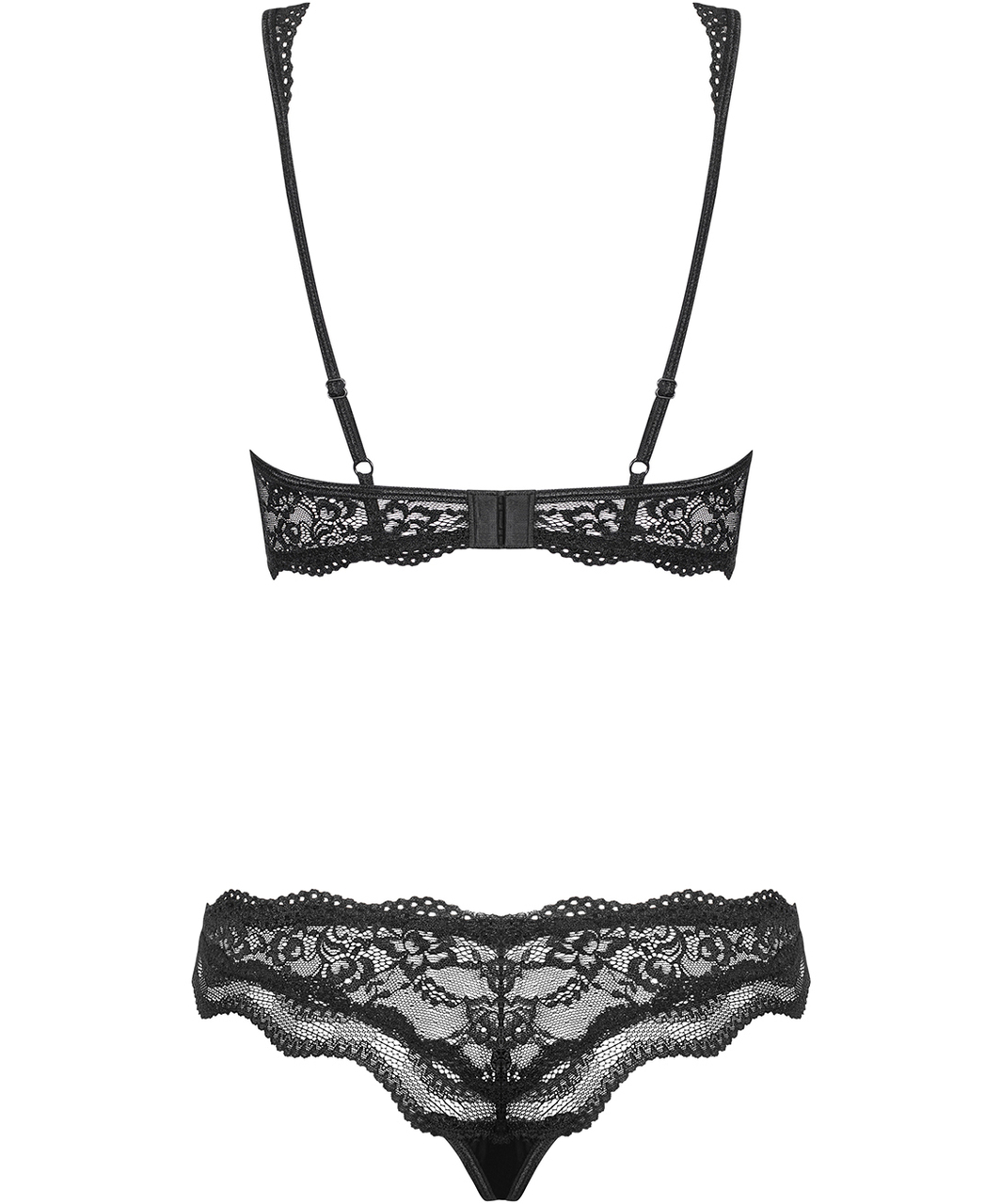 Obsessive Luvae Black Lace Lingerie Set Sexystyleeu