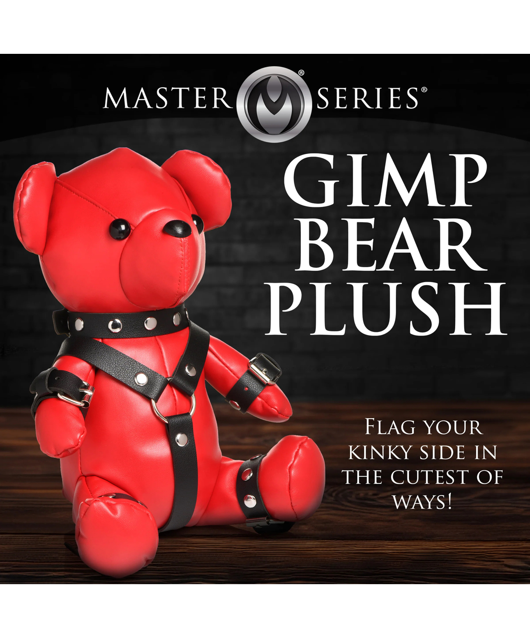 Master Series Gimp Bear mākslīgās ādas lācītis