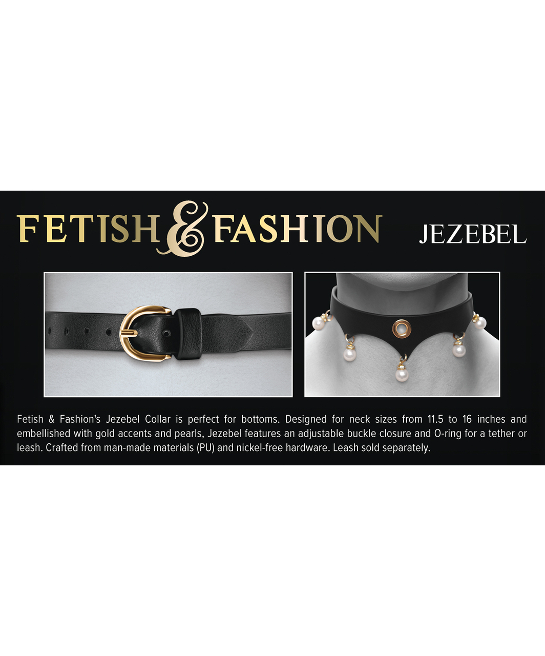 NS Novelties Fetish & Fashion Jezebel Collar