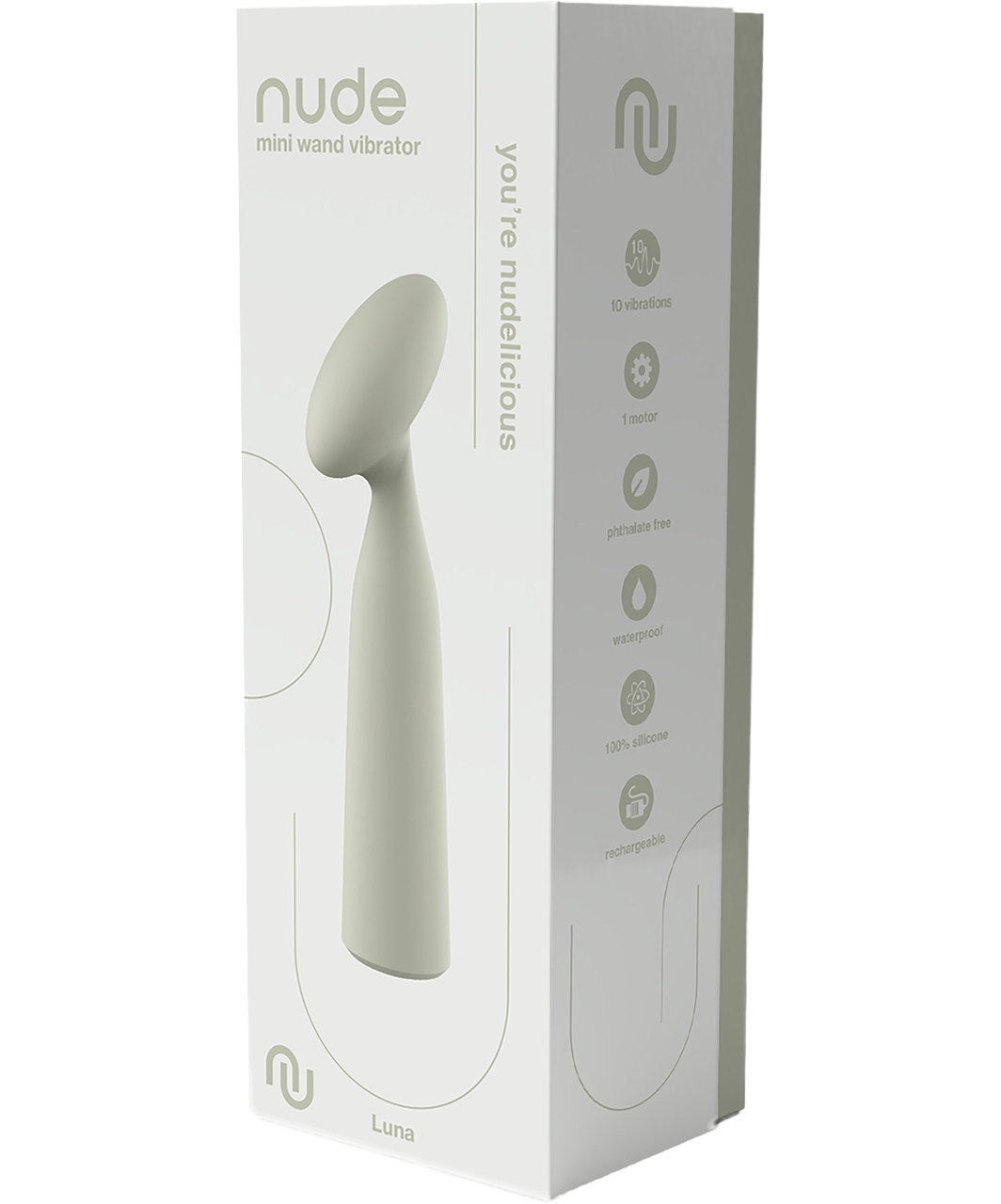 Nude Luna Mini Wand Vibrator