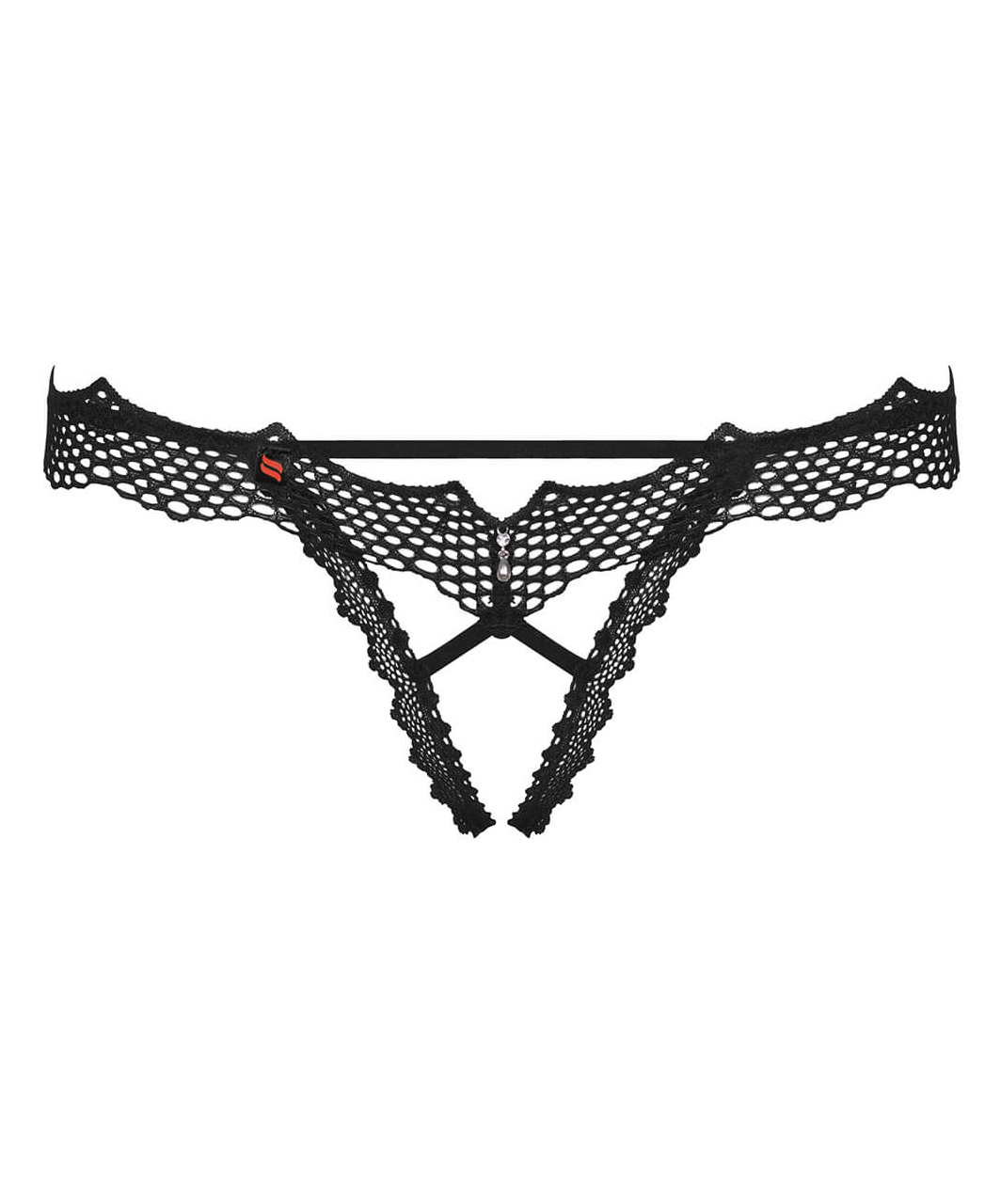 Obsessive Bravelle black crotchless string