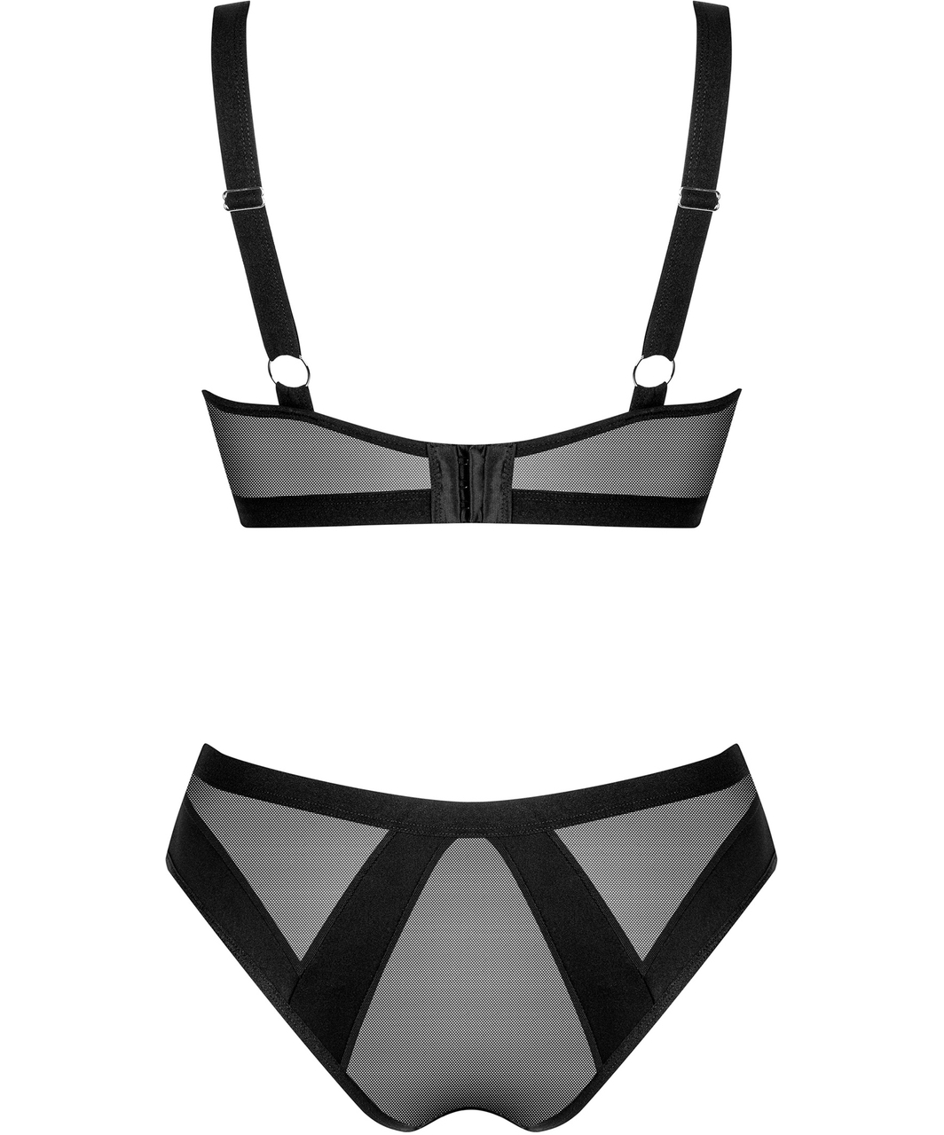 Obsessive Chic Amoria black lingerie set