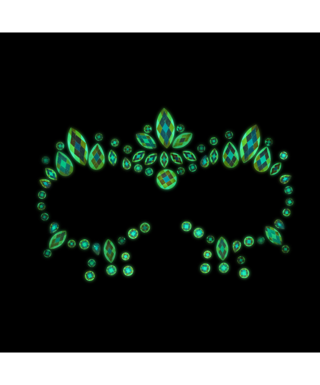 Ouch! Glow OU851 body jewelry sticker – face