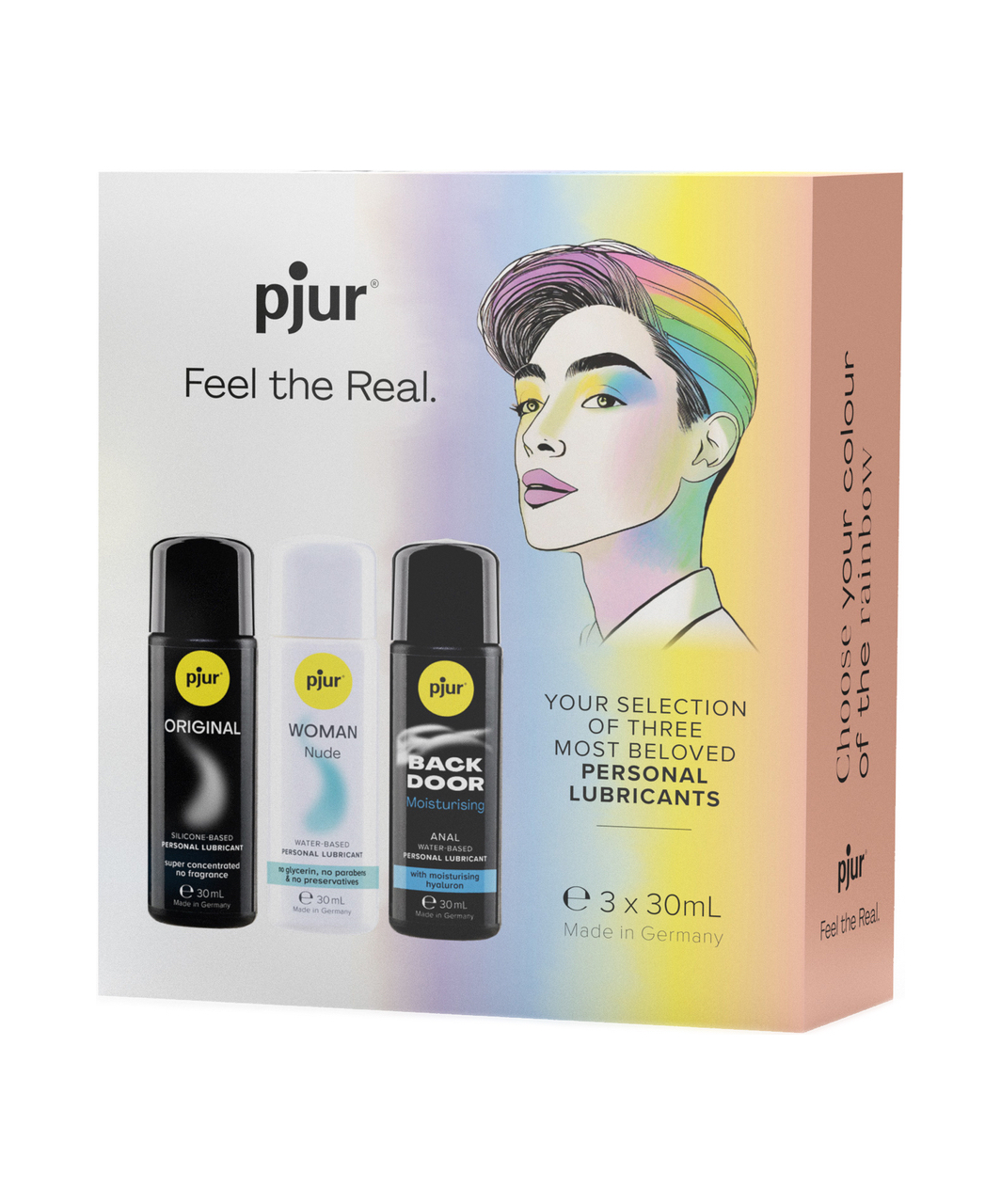 pjur Pride Box iecienītu lubrikantu izlase (3 x 30 ml)