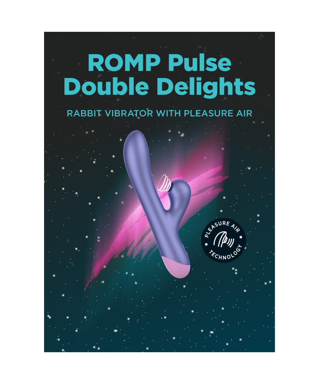 Romp Pulse Pleasure Air Rabbit Vibrator