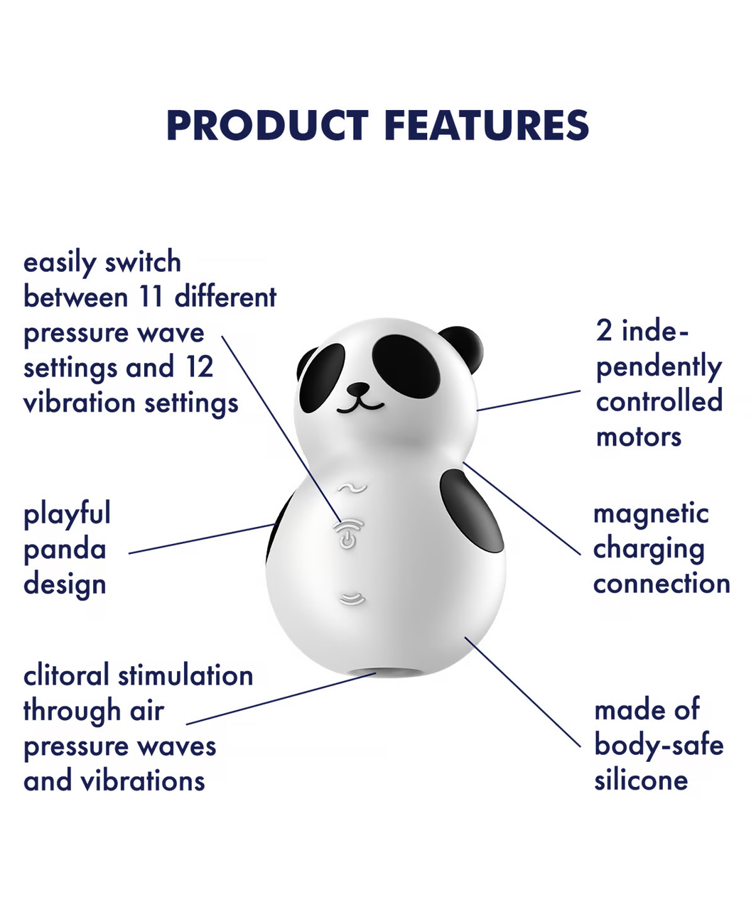 Satisfyer Pocket Panda Air Pulse klitorio stimuliatorius