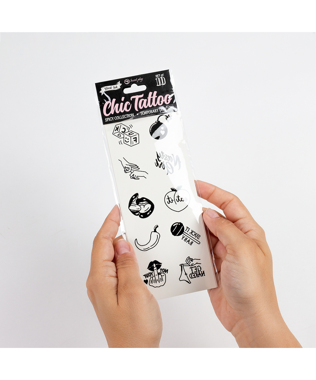 Secret Play Spicy Collection Temporary Tattoos (10 pcs)