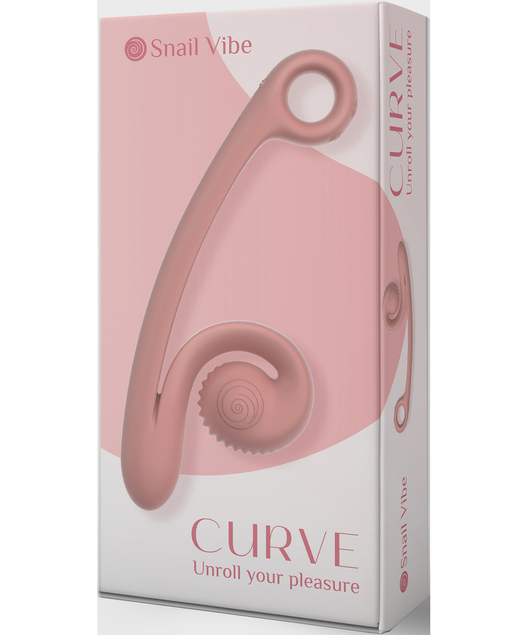 Snail Vibe Curve Slide'n'Roll Dual vibraator