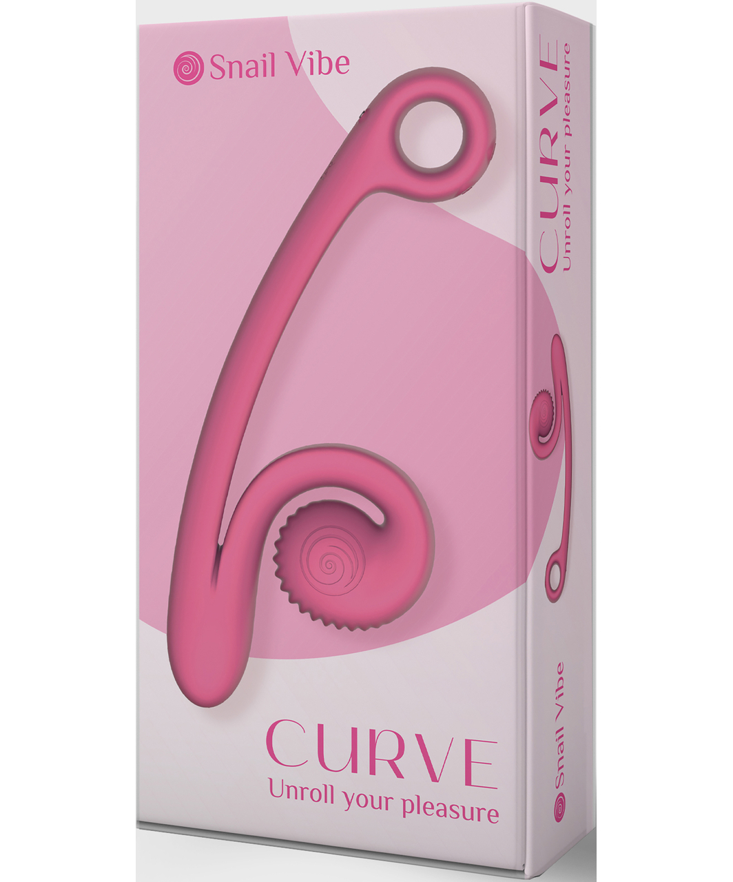 Snail Vibe Curve Slide'n'Roll Dual vibratorius