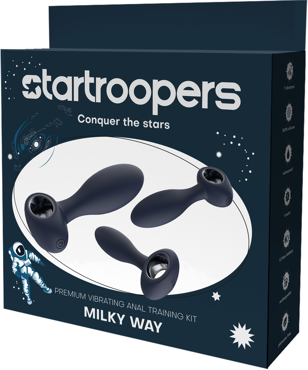 StarTroopers Milky Way Premium Vibrating Anal Training Kit