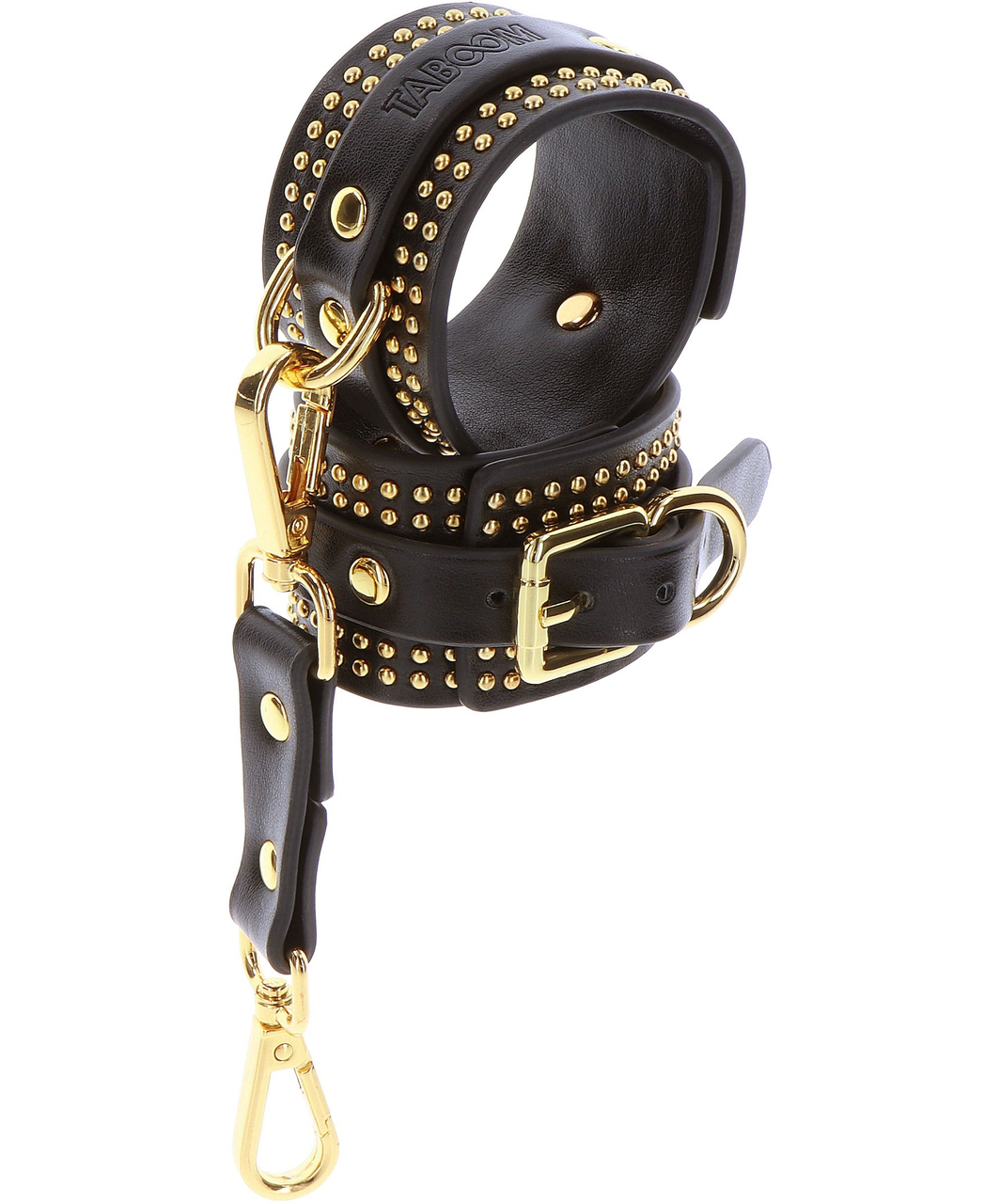 Taboom Vogue leatherette studded wrist cuffs