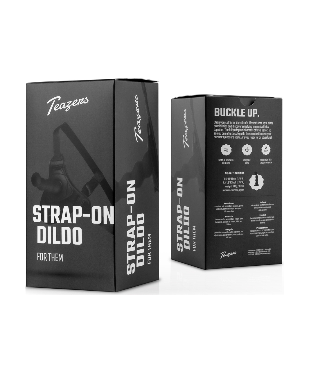 Teazers Silicone Strap-on komplekts