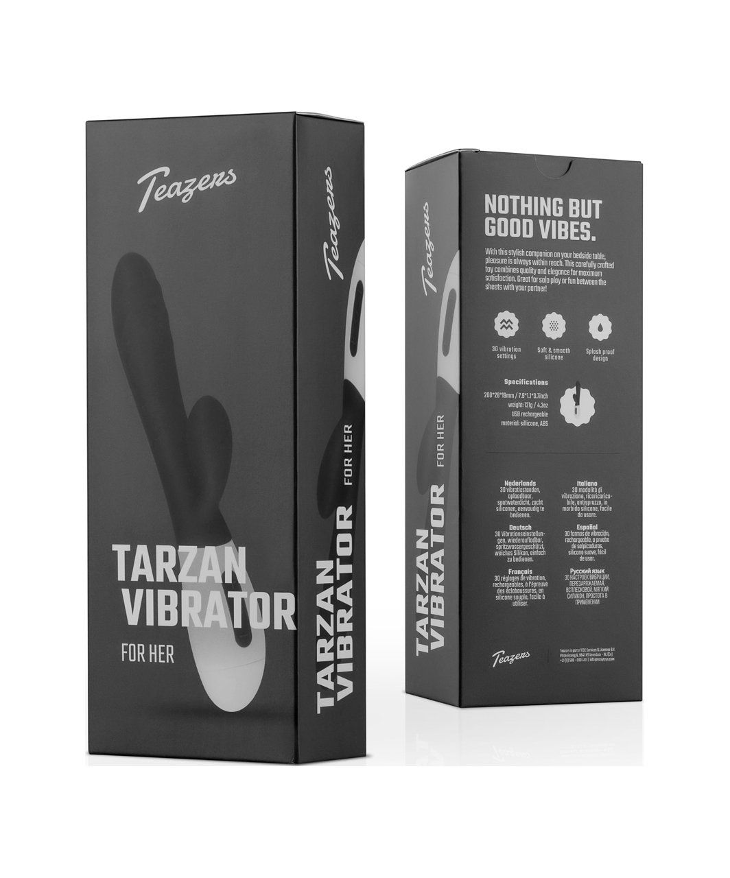 Teazers Tarzan vibrators ar klitora stimulatoru