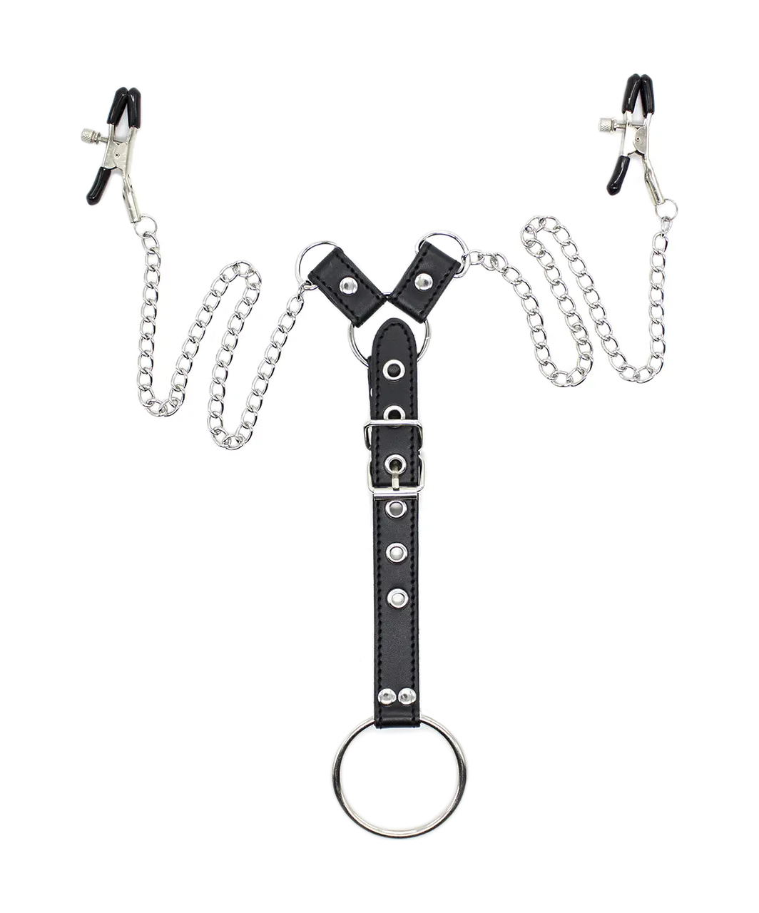 Temptation Unboxed Chained Nipple Clamps With Cock Ring Sexystyleeu 
