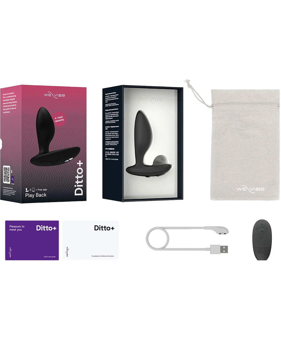 We-Vibe Ditto+ анальный смарт-вибратор