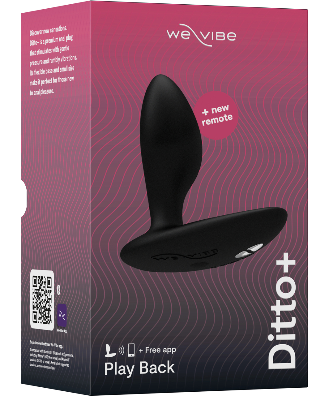 We-Vibe Ditto+ анальный смарт-вибратор