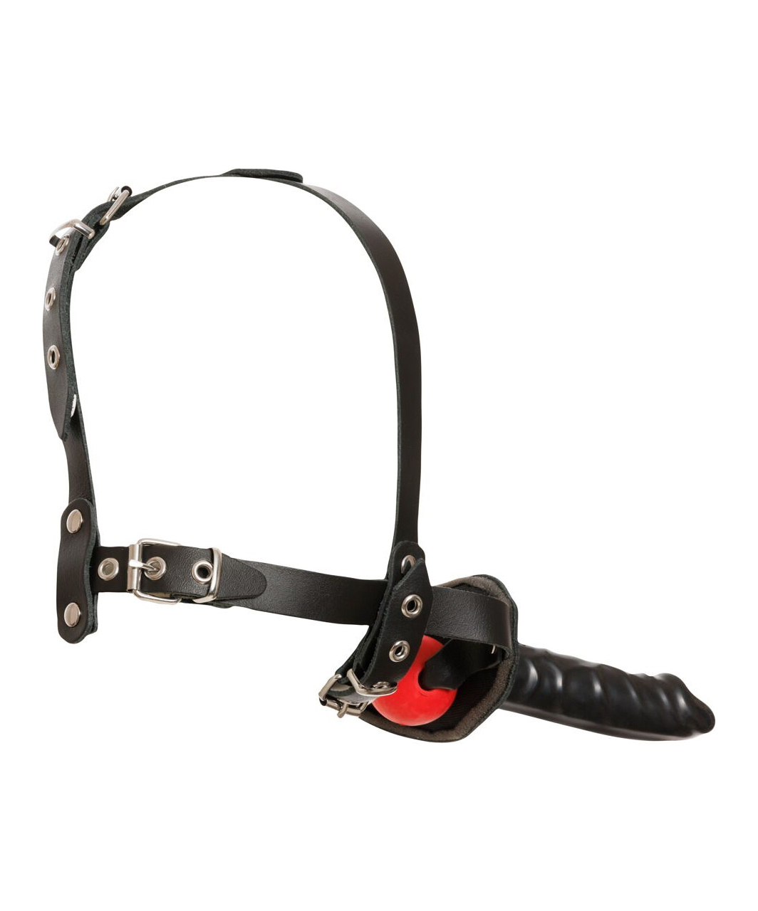 Zado Gag & Dildo leather head harness