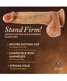 Blush Renaissance Raphael Dual Density Liquid Silicone Dildo With Sliding Skin & Squeezable Balls