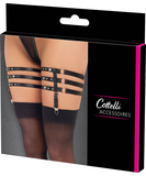 Cottelli Lingerie suspender garters with rhinestones