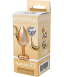 Dreamtoys Pearl Gold металлическая анальная пробка